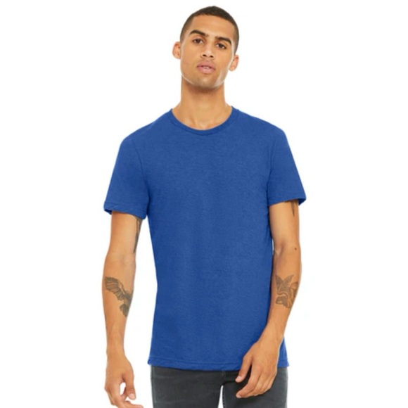 Bella Canvas True Royal Triblend Unisex Tee - Picture 1 of 6